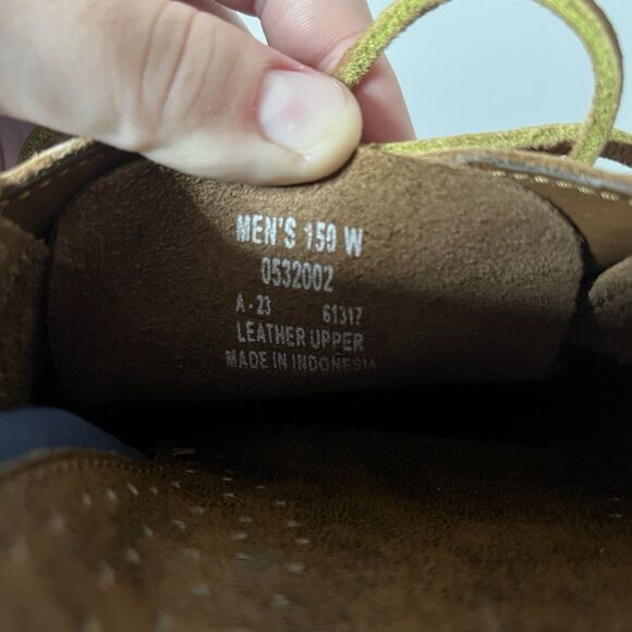 Sperry Men’s Leather Topsider 2-Eye Boat Shoe Loafer 14W Casual Deck Shoes - Picture 6 of 11